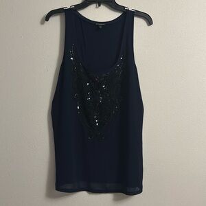 Express blue tank top